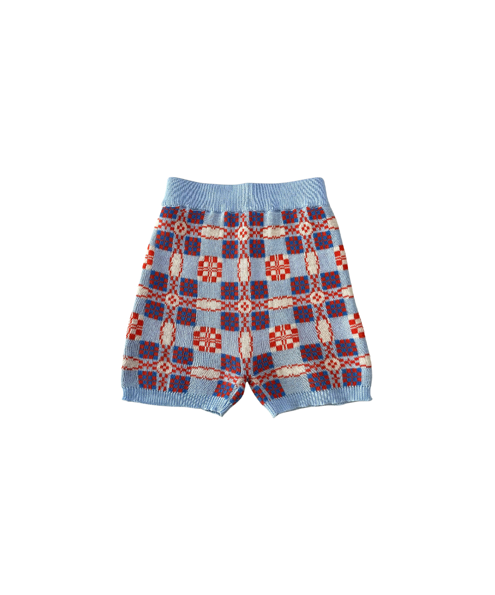 Picnic Shorts - Cornflower  - Organic Cotton