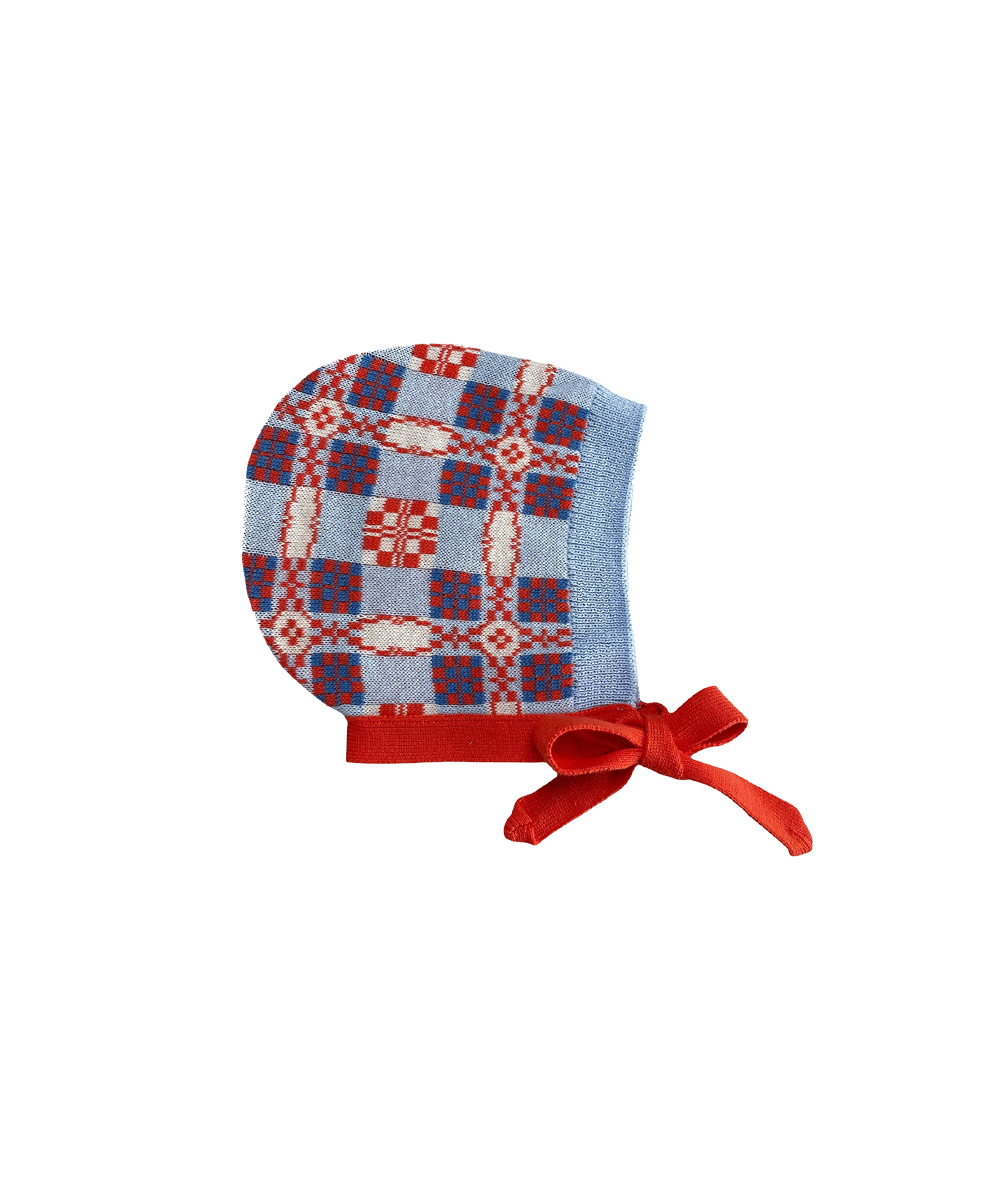 Picnic Bonnet - Cornflower  - Organic Cotton
