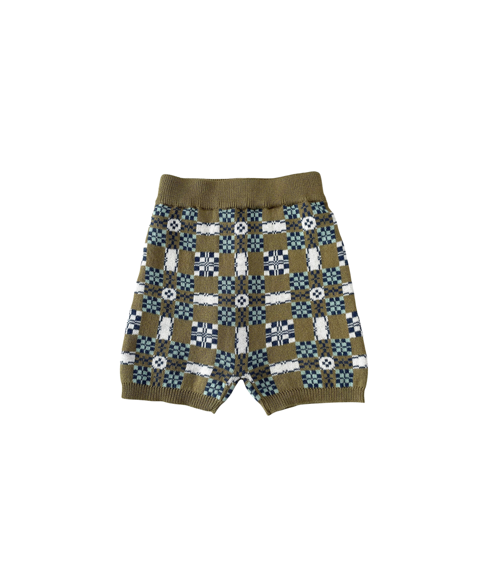 Picnic Shorts - Olive  - Organic Cotton