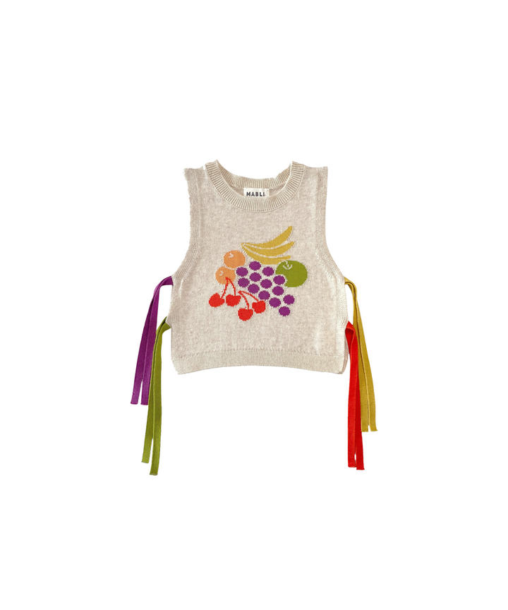 Fruit Bowl Vest - Shell  - Organic Cotton
