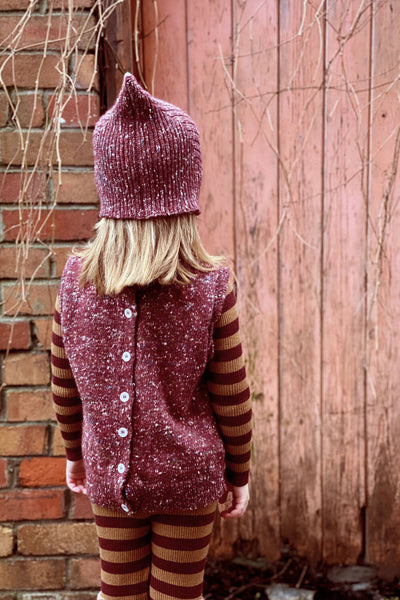 Reversible Tylwyth Teg Vest - Berry
