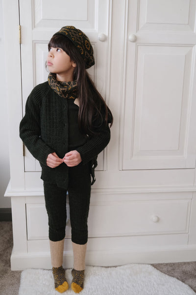 Takenoko Cardigan - Juniper / Vintage Cream