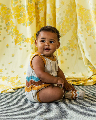Igam Ogam Romper Sand/Mutli - Baby