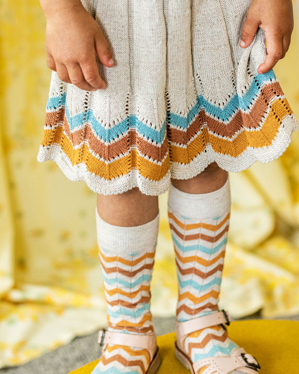 Igam Ogam Skirt Sand/Multi - Child