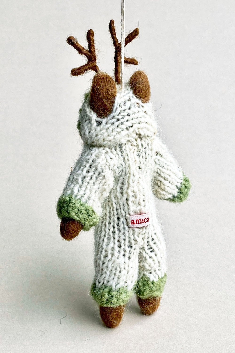 Amica Felt Reindeer in Onesie Decoration