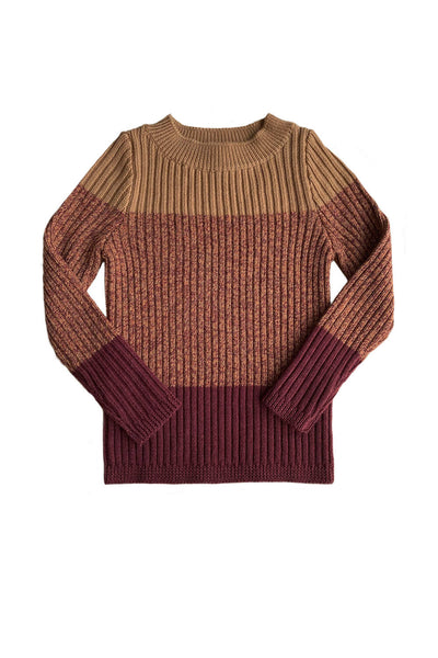 Carwyn Pullover - Berry / Amber / Peanut