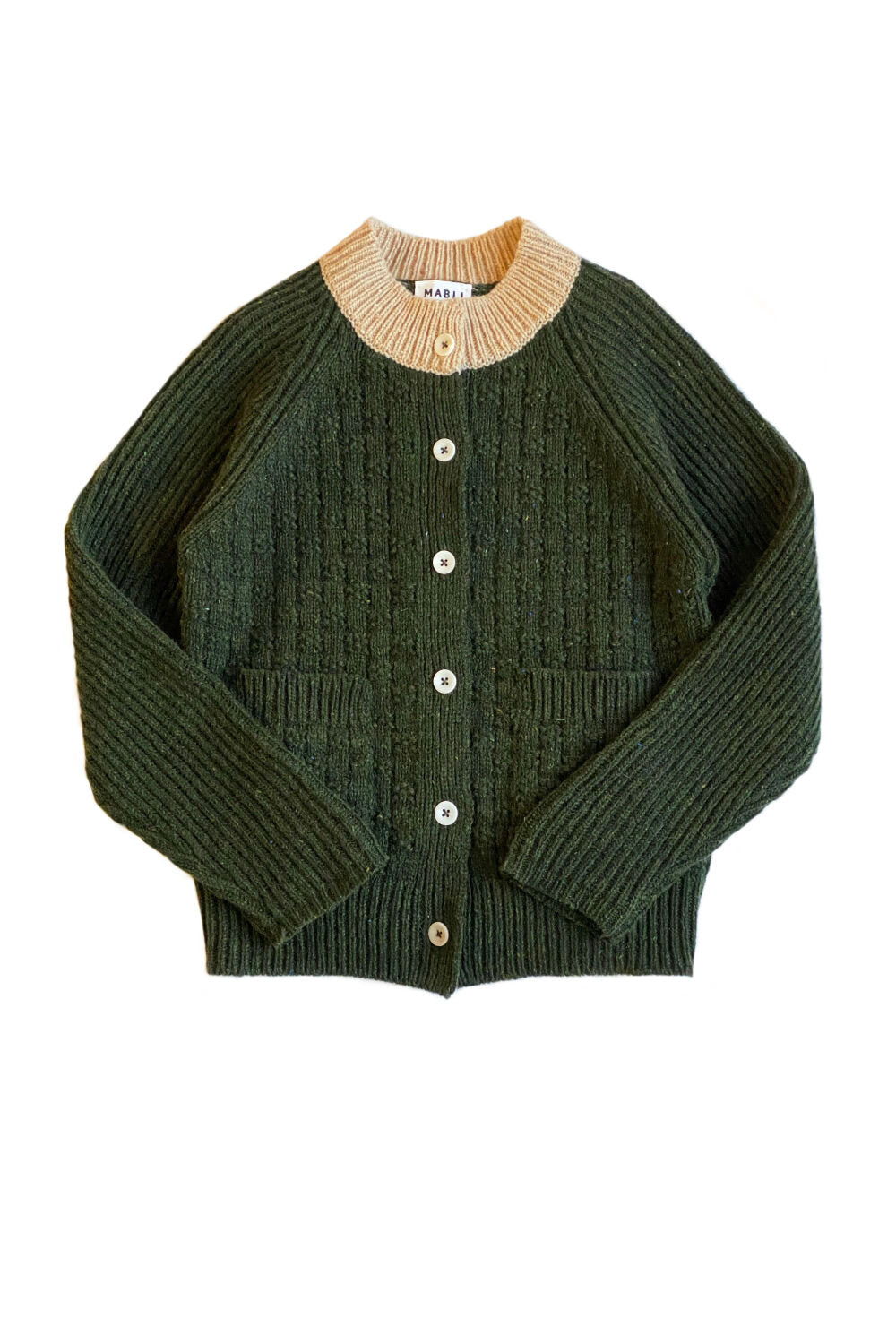 Takenoko Cardigan - Juniper / Vintage Cream