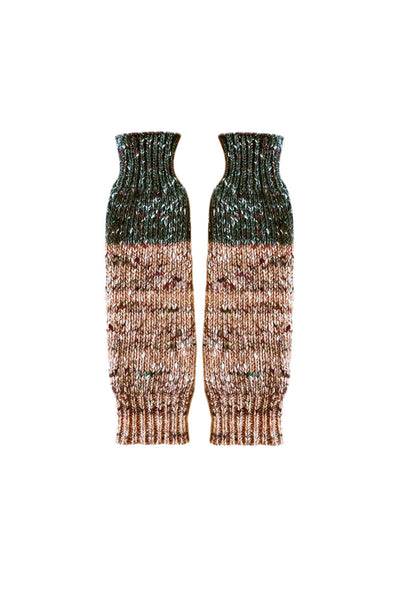 Ellyllon Leg Warmers - Opal / Bracken