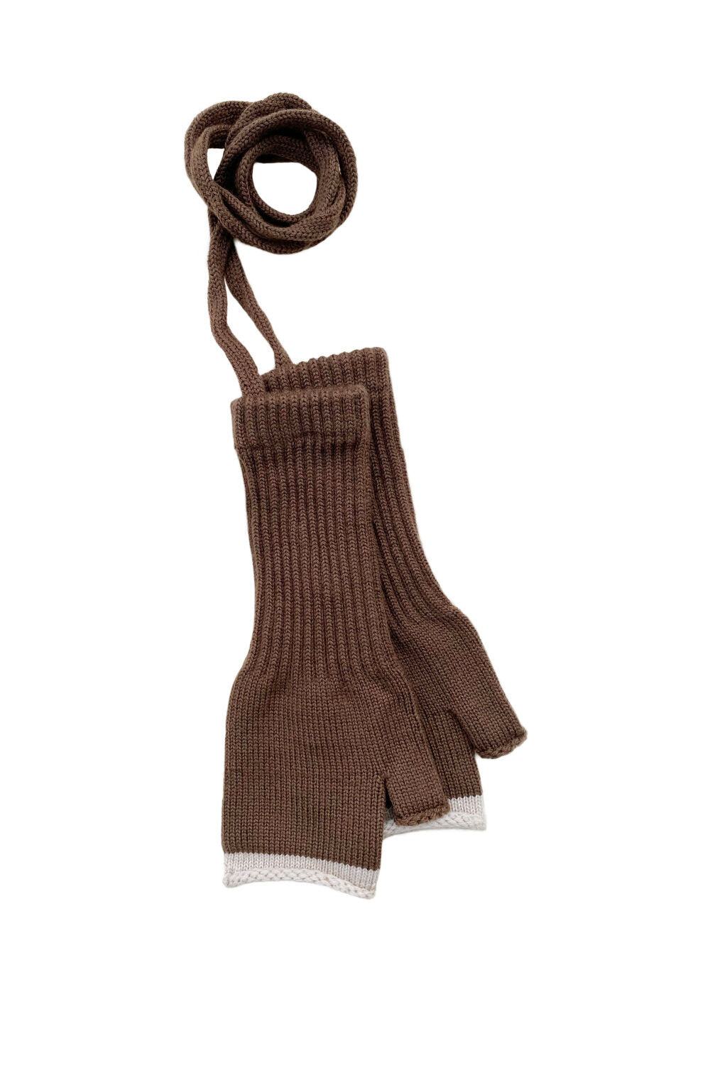 Tryfan Mittens - Cedar / Vintage Cream