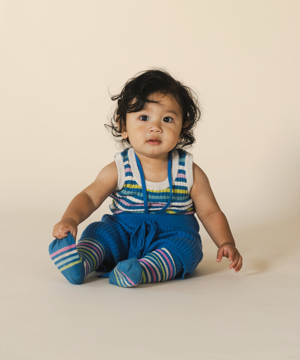 Aeron Tank Cobalt Stripe - Baby