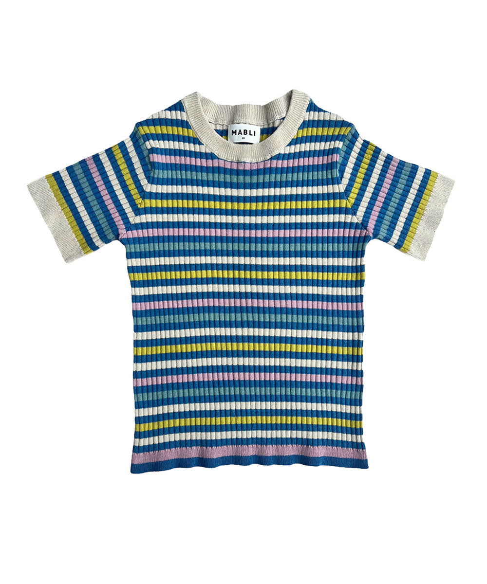 Aeron Tee Cobalt Stripe - Child