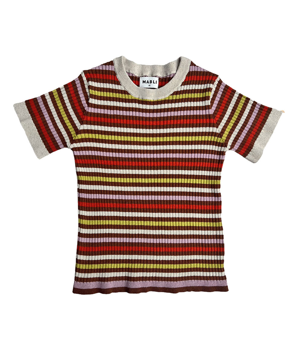 Aeron Tee Maple Stripe - Baby