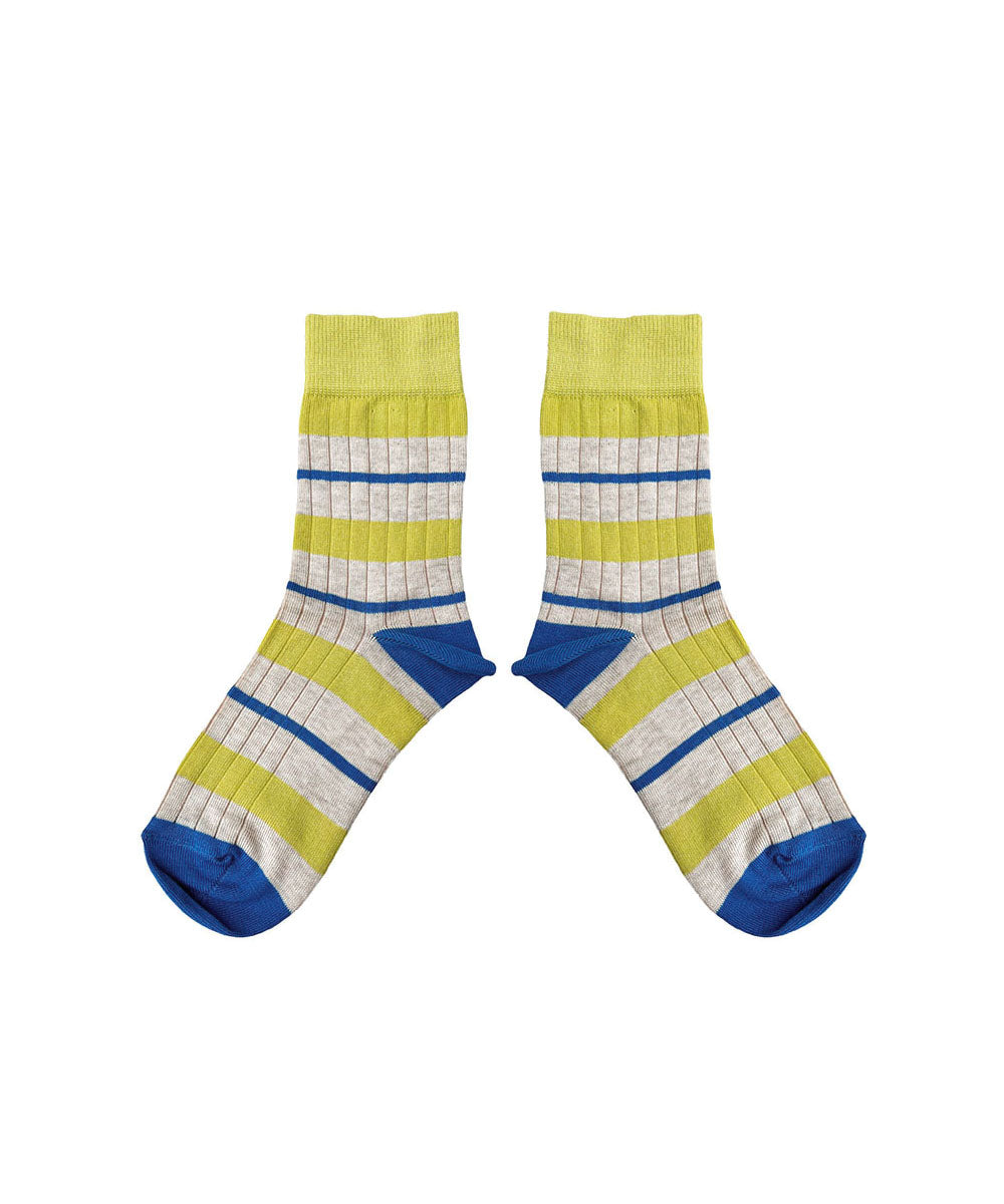Tenby Short Socks Apple Stripe - Child