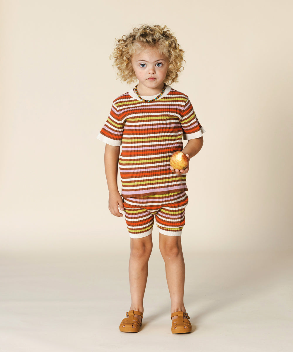 Aeron Shorts Maple Stripe