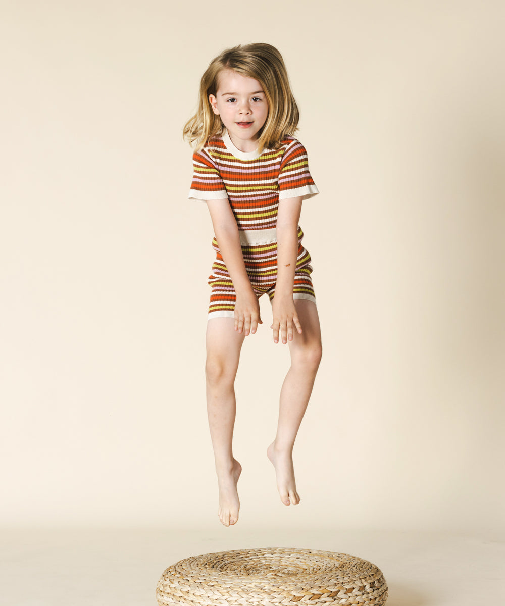 Aeron Shorts Maple Stripe