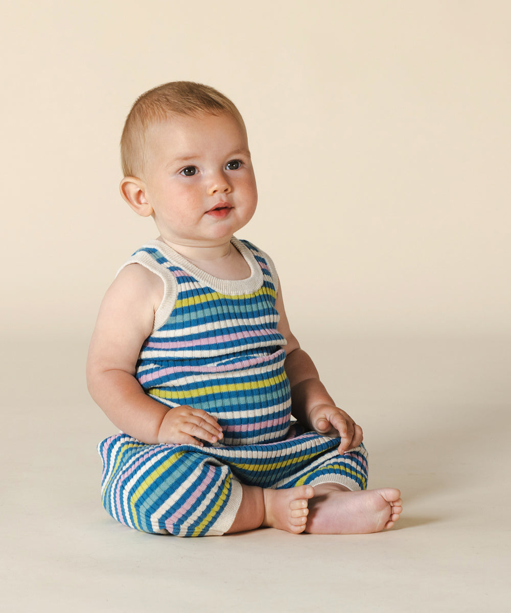 Aeron Shorts Cobalt Stripe - Baby