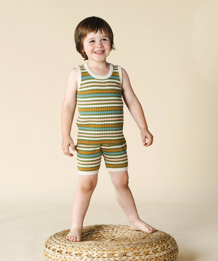 Aeron Shorts Olive Stripe