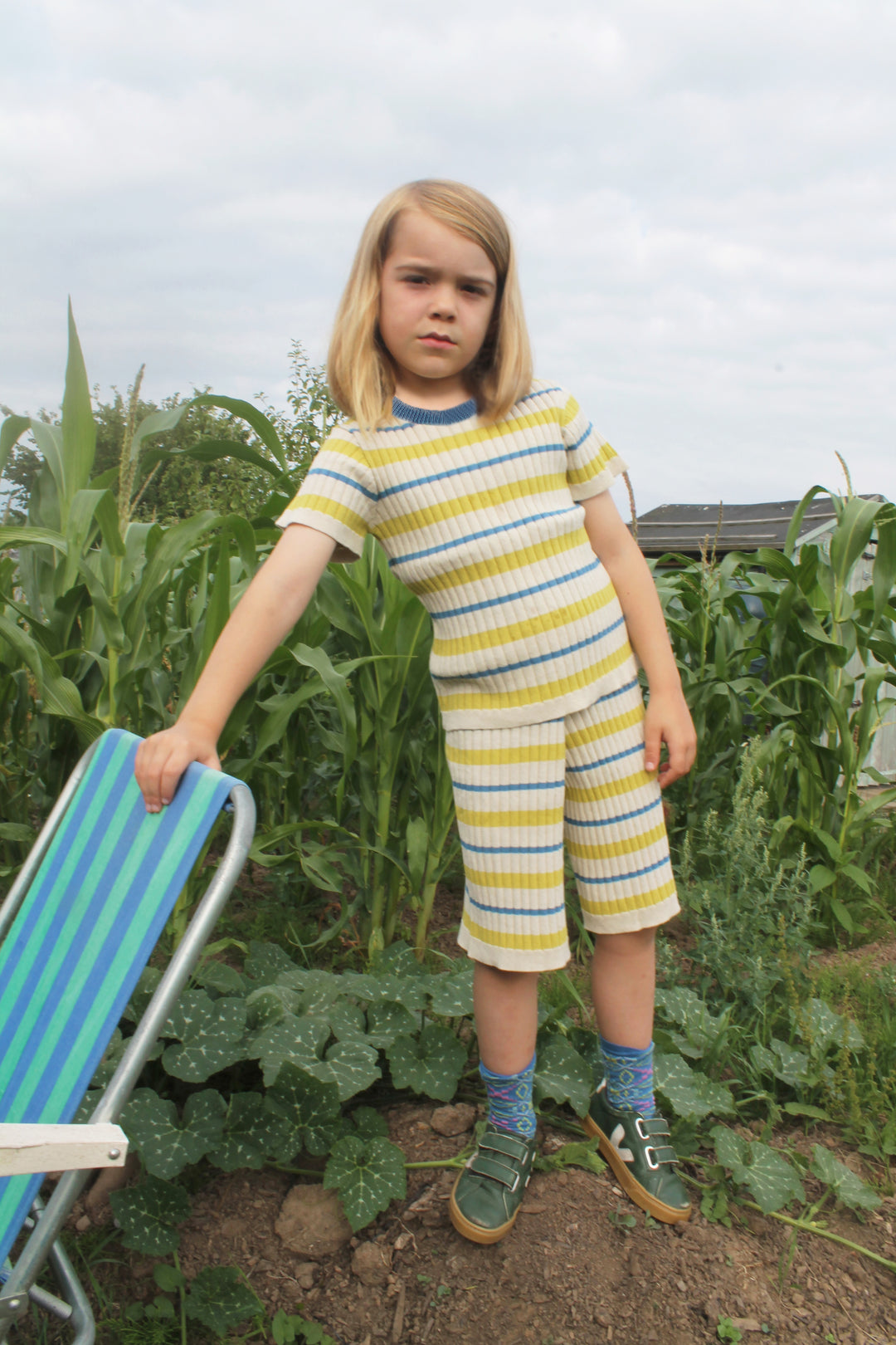 Tenby Tee Apple Stripe