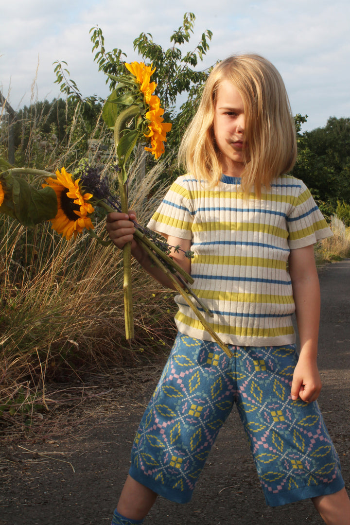Tenby Tee Apple Stripe