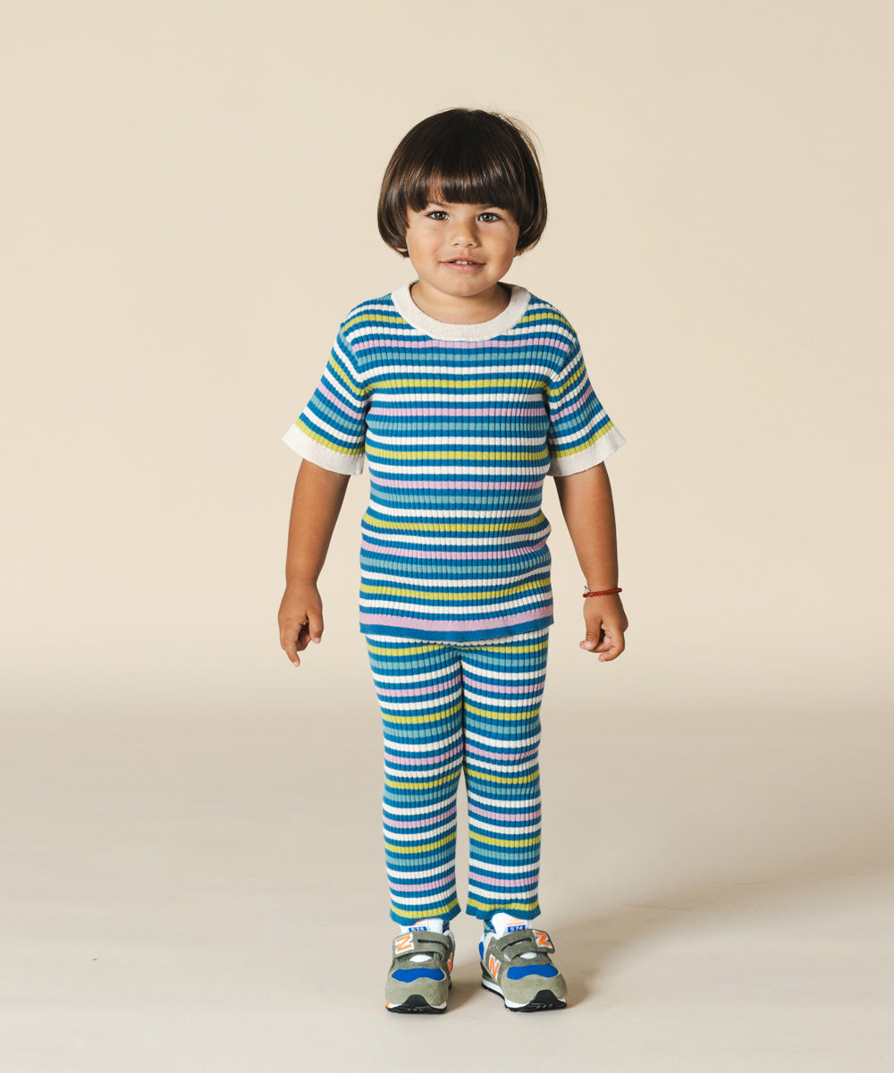 Aeron Tee Cobalt Stripe