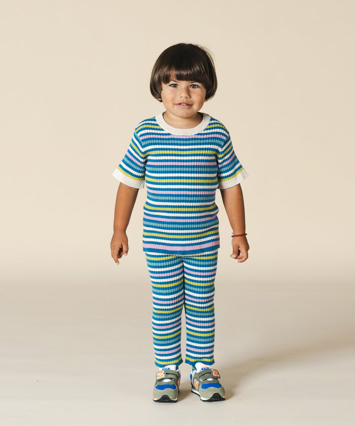 Aeron Tee Cobalt Stripe