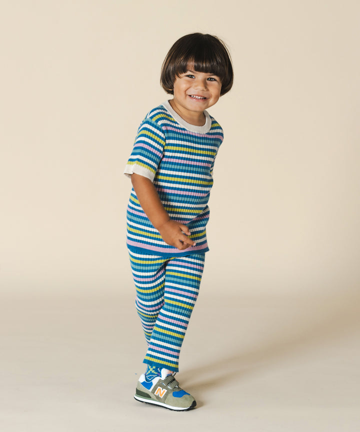 Aeron Tee Cobalt Stripe