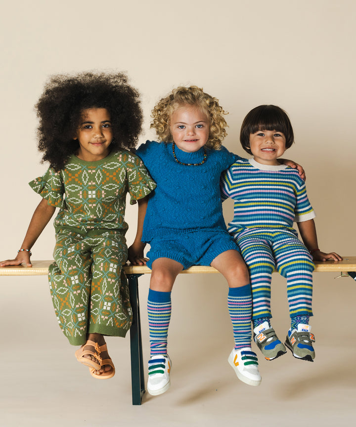 Aeron Tee Cobalt Stripe