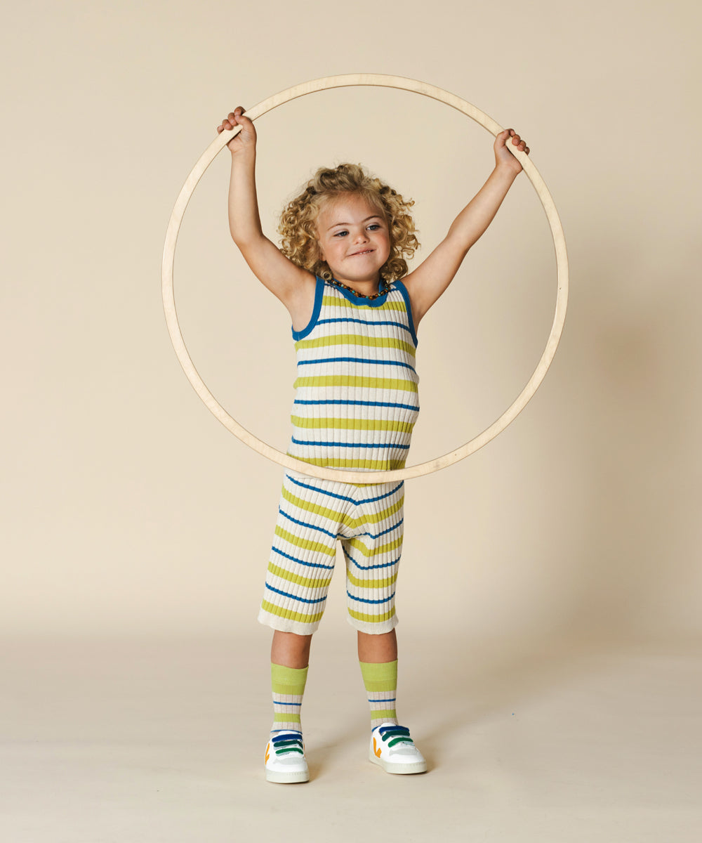Tenby Board Shorts Apple Stripe