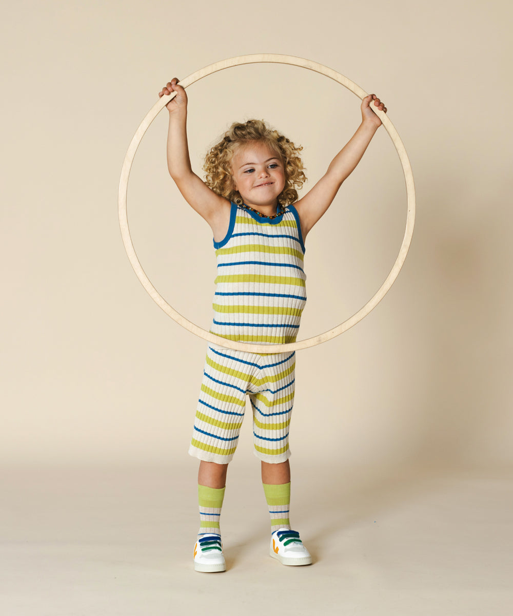 Tenby Board Shorts Apple Stripe - Child
