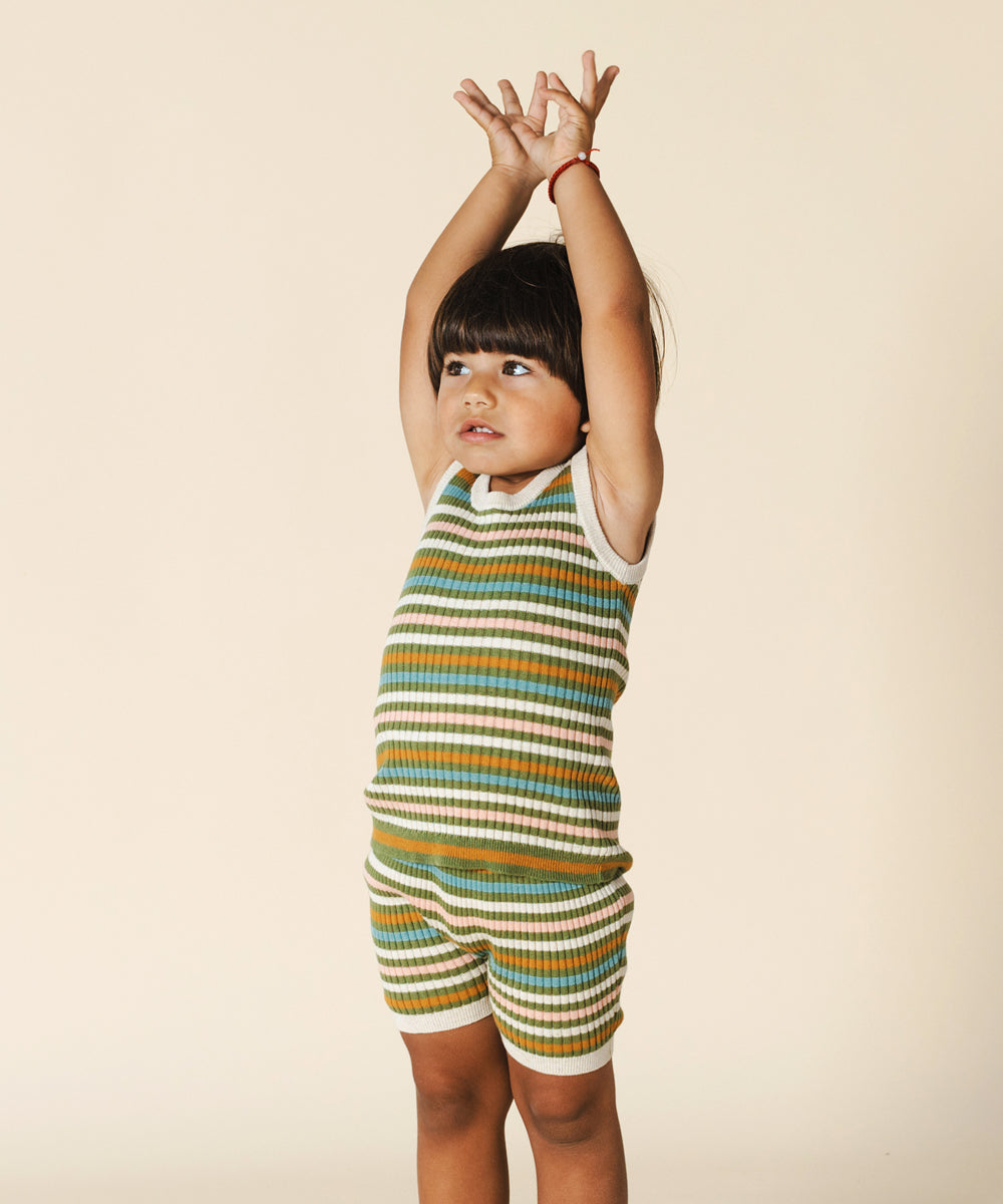 Aeron Shorts Olive Stripe