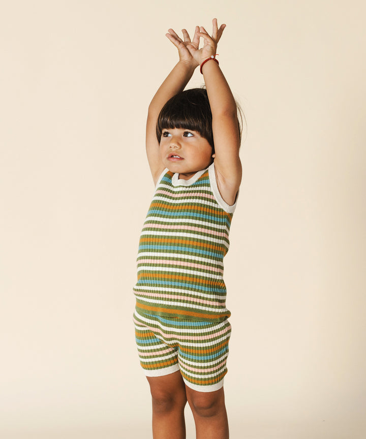 Aeron Shorts Olive Stripe