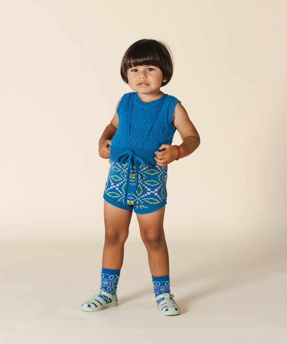 Meillion Short Socks Cobalt Blue - Child