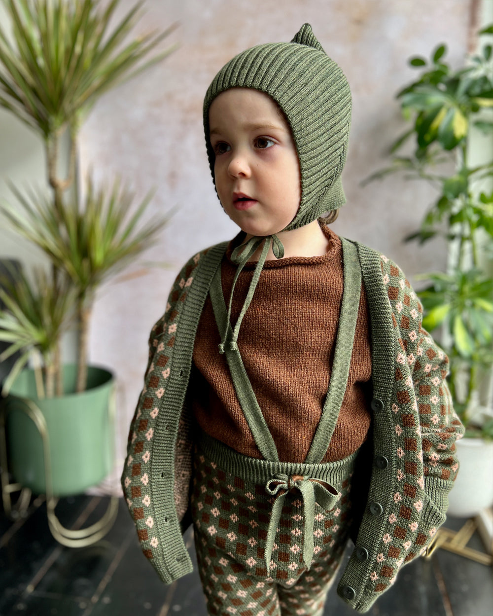 Castell Cardigan - Khaki - Child