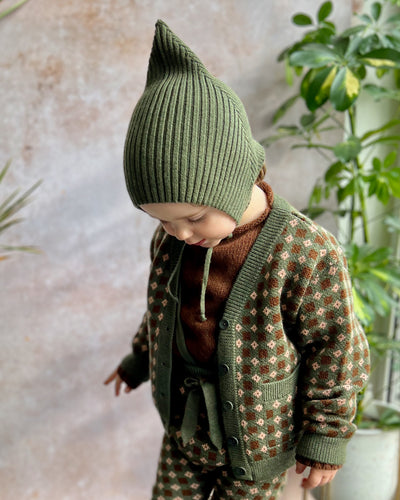 Sylfaen Pixie Bonnet - Khaki - Baby