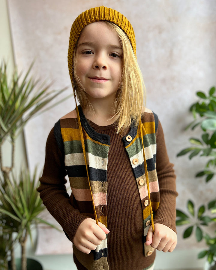 Enfys Reversible Vest - Enfys Stripe