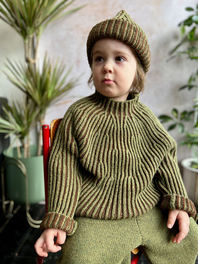 Afon Pullover - Fennel/Cocoa - Child