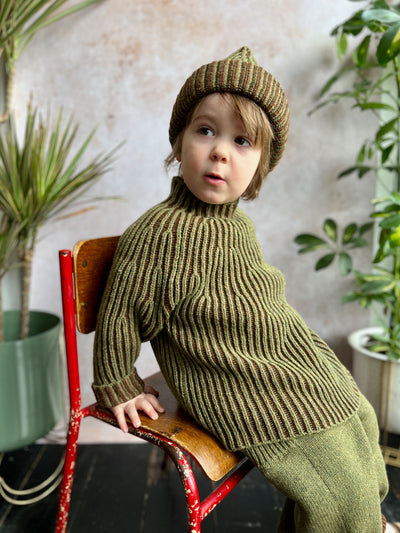 Afon Pullover - Fennel/Cocoa - Child