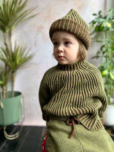 Afon Pullover - Fennel/Cocoa - Child