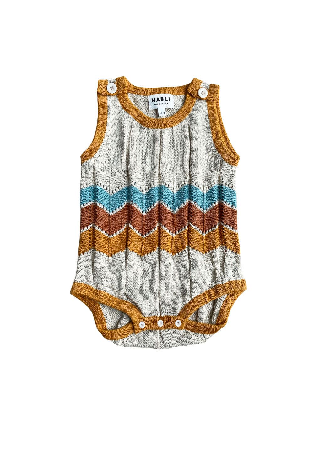 Igam Ogam Romper Sand/Mutli - Baby
