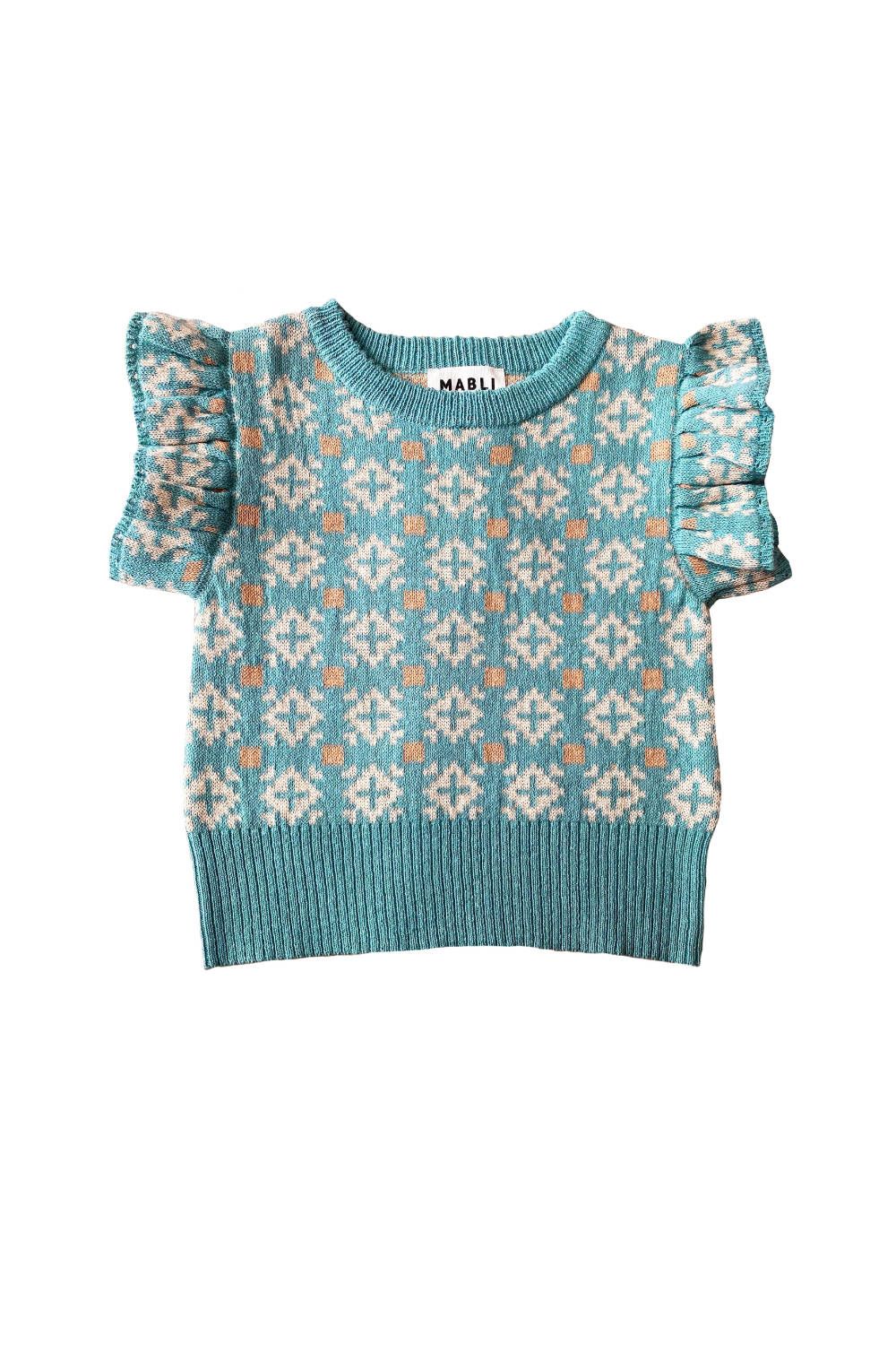 Ffion Singlet Verdigris - Child